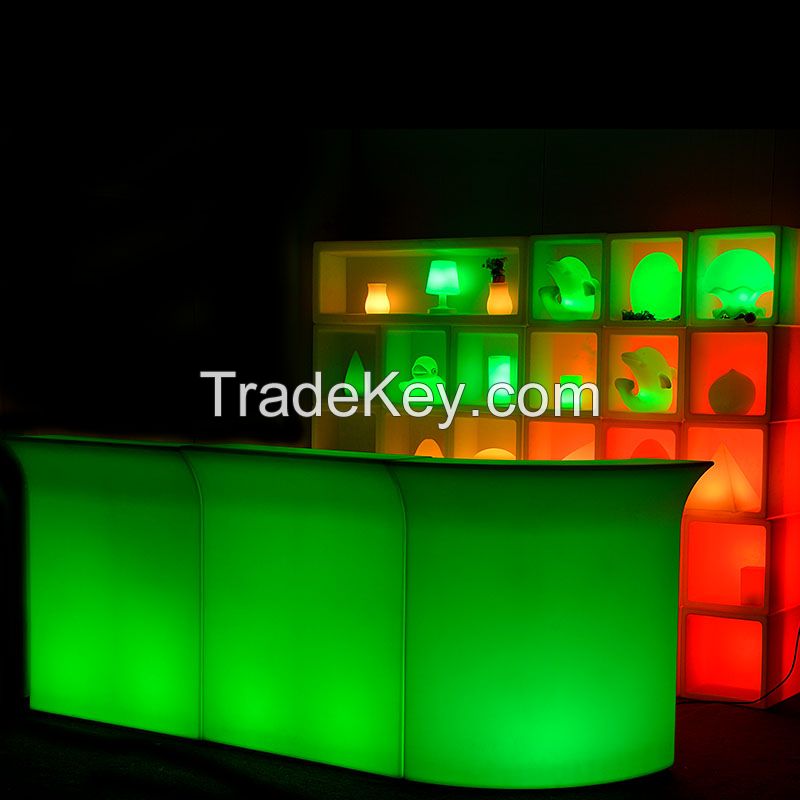 nightclub led  lighted bar counter