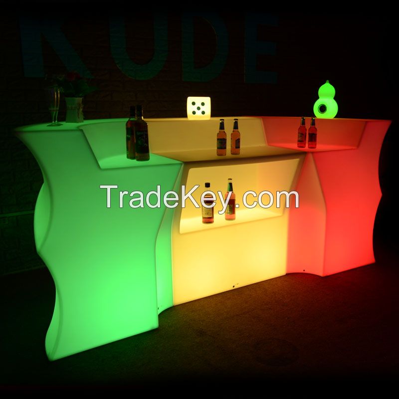 nightclub led  lighted bar counter