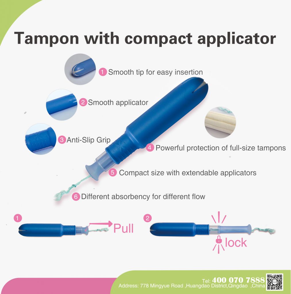 Tampon with applicator