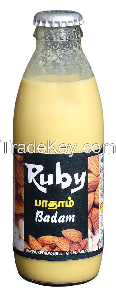 Ruby Badam flavoured milk(glass bottle) 200ml