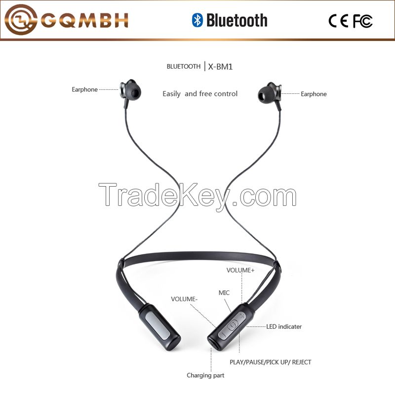 Hot sale HiFi stereo Bluetooth sports earphone with built-in mic