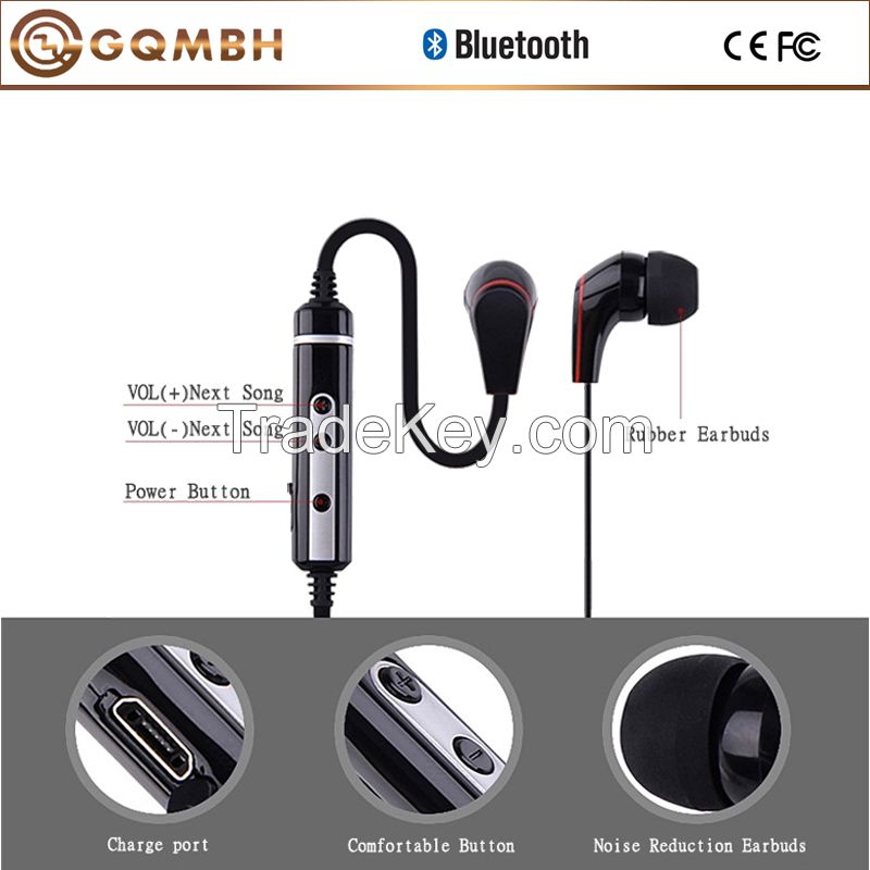 Cheap foldable Bluetooth stereo earphone with mic for mobile phone