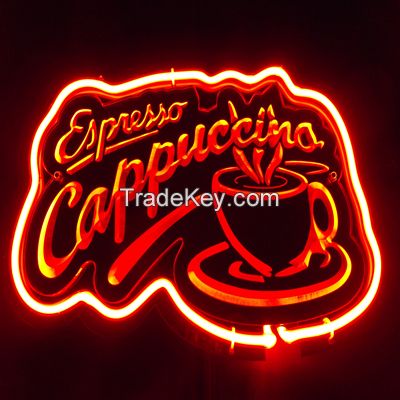 Glass 3d neon sign