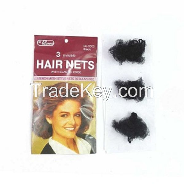 Top Quality Nylon Hair Net Star Dance Recital Buns / Hair Extension Weaving Cap Snood Brown Hairnets