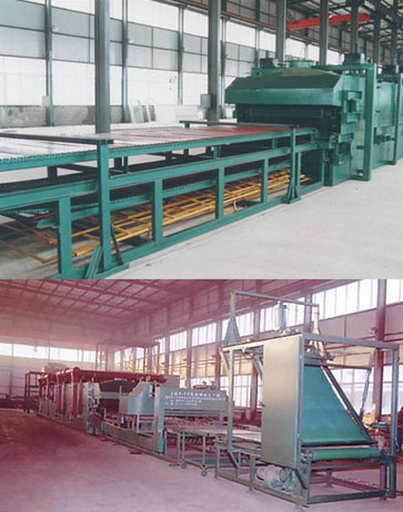 Slag wool production line