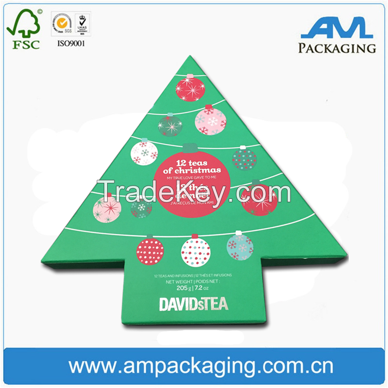 Custom Printing Candy Packaging Christmas Tree Chocolate Box