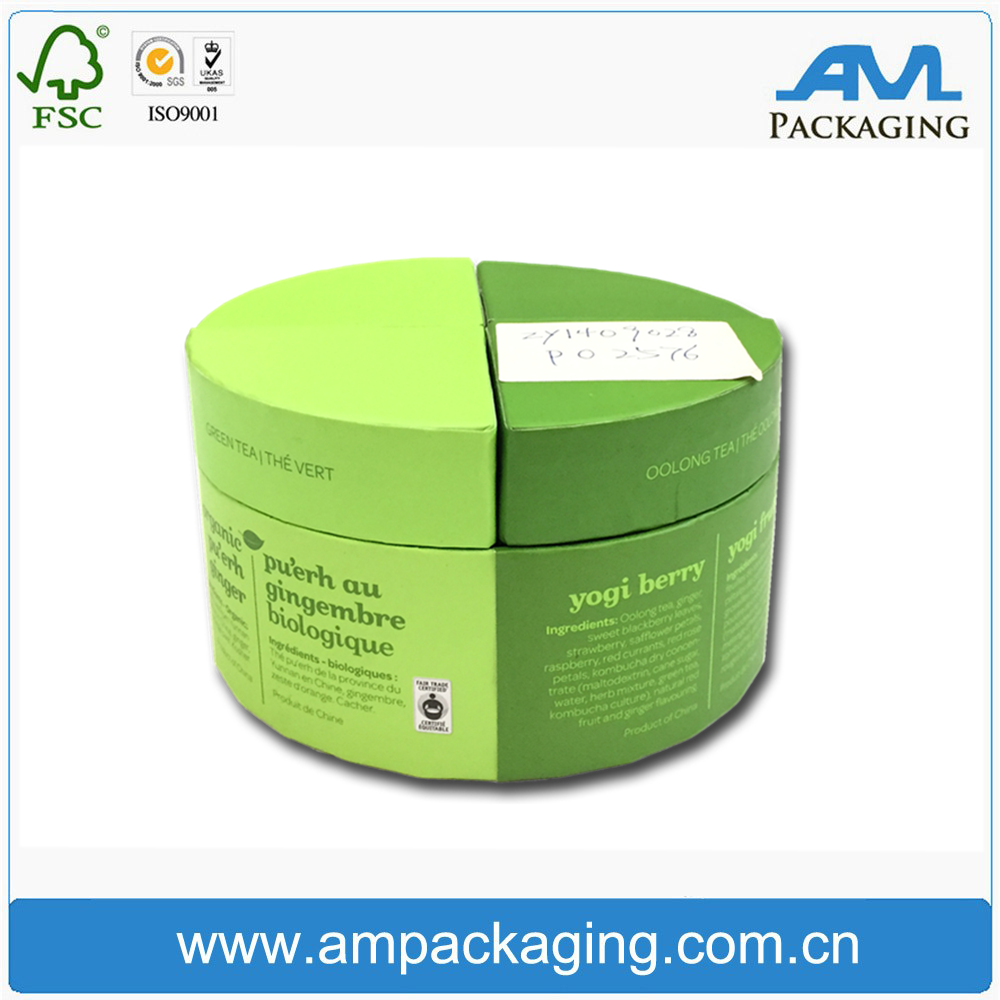 Round Tube Small Storage Box with Compartments Cells