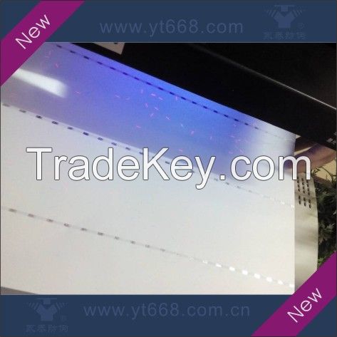 UV fiber and security thread printing paper