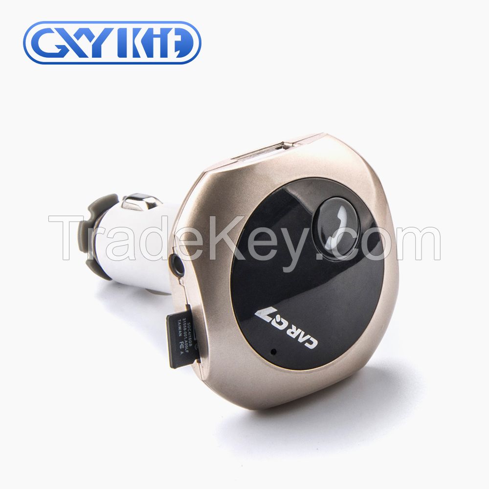 GXYKIT Car Stereo Bluetooth handsfree Car FM Transmitter Charger Q7 Car Bluetooth MP3