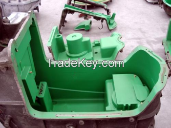 China rotational molding hands push-type floor cleaning machine body mould price