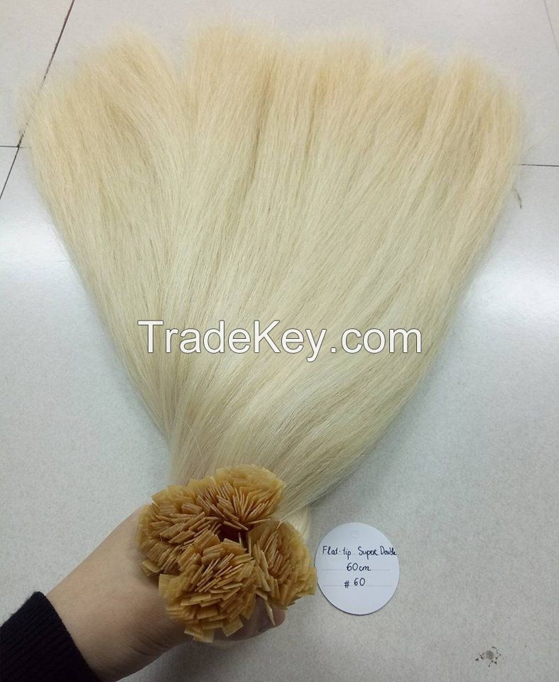 Flat tip hair extension