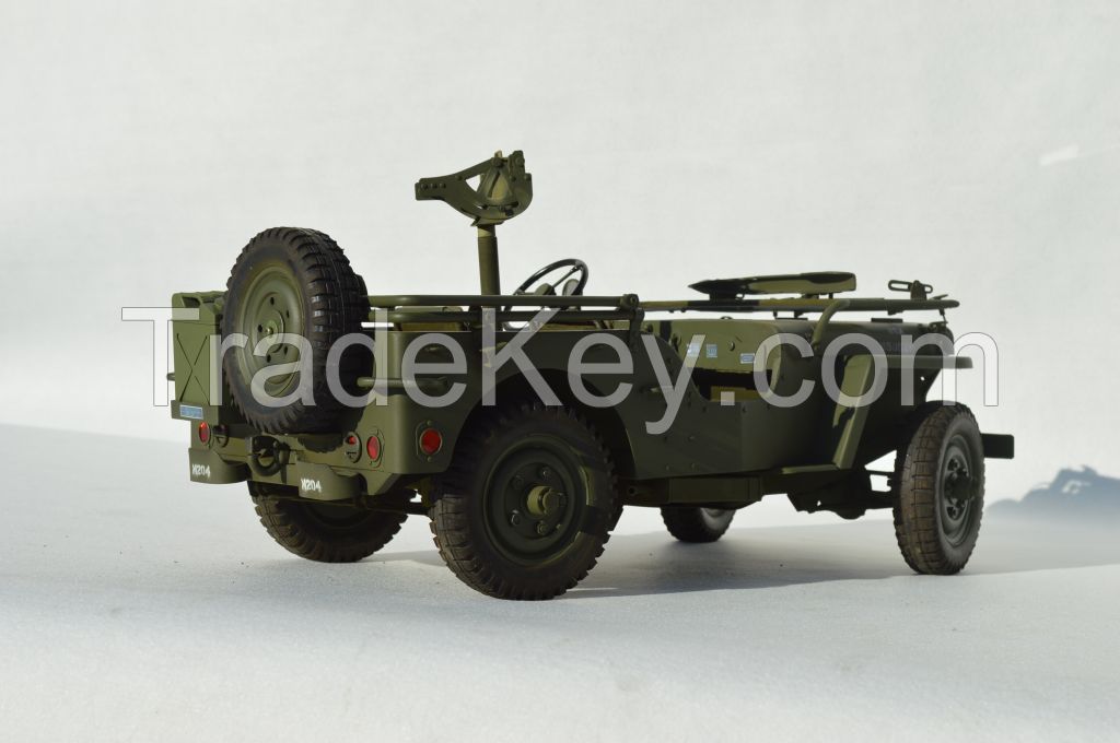 New eaxroys 1:6 Scale 1/4ton Utility Truck Willys MB jeep handmade Metal Model