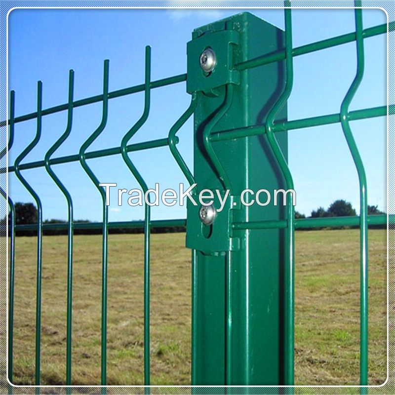 PVC Coated 3D Wire Mesh Fence/ Welded Garden Fence Panels