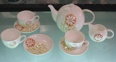 TD9011  COFFEE SET, BONE CHINA