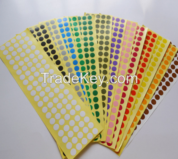 Custom Removable Multicolor Adhesive Label Dots