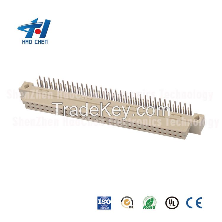2 rows ph2.54mm DIN41612 Euro connectors Female Right angel 20P,32P,48P,64P board to board connector