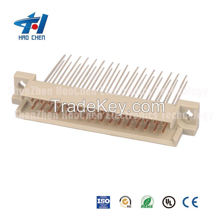 2 rows ph2.54mm DIN41612 Euro connectors male Straight vertical 20P,32P,48P,64P board to board connector