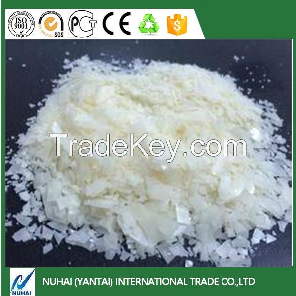 Weak cationic softener flake especial for denim fabric washing