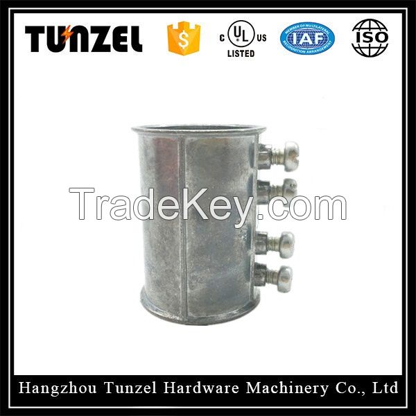 Manufacturer supply pipe fittings EMT aluminum coupling for set screw type