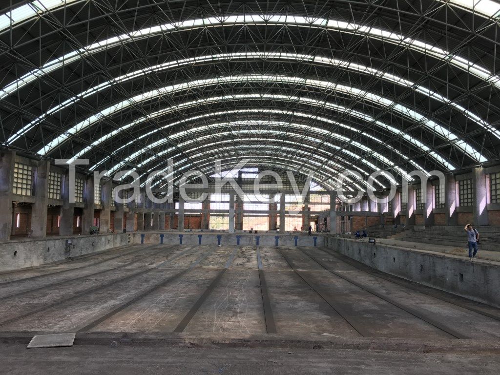 good quality steel structure roofing space frame coal storage