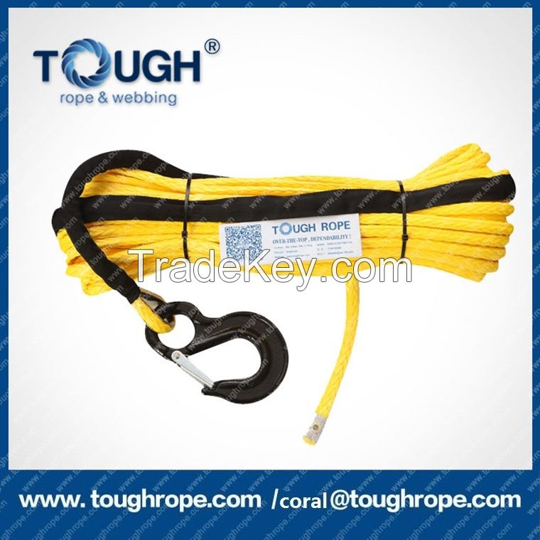 manufacture uhmwpe synthetic winch rope towing line