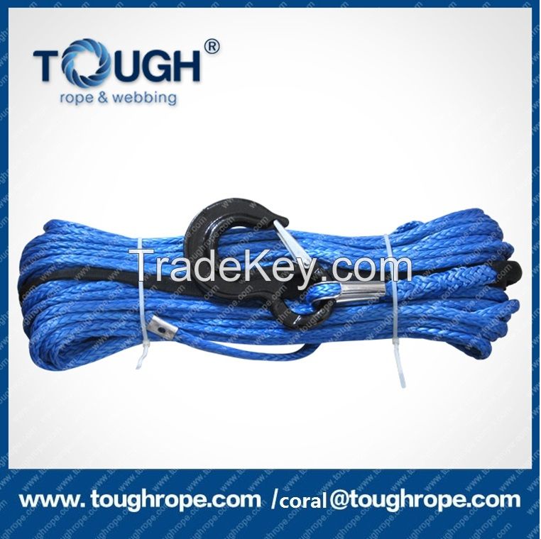 manufacture uhmwpe synthetic winch rope towing line