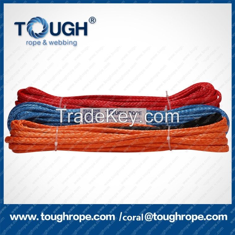 manufacture uhmwpe synthetic winch rope towing line