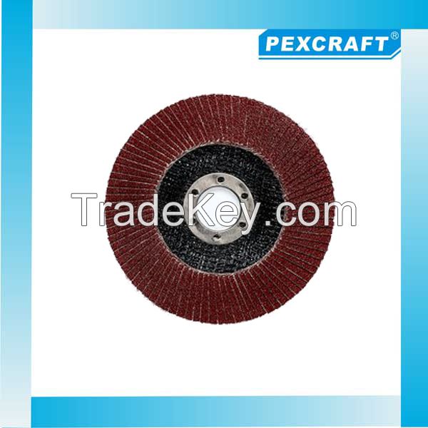 Aluminium Oxide Flap Discs, 125mm*25*16