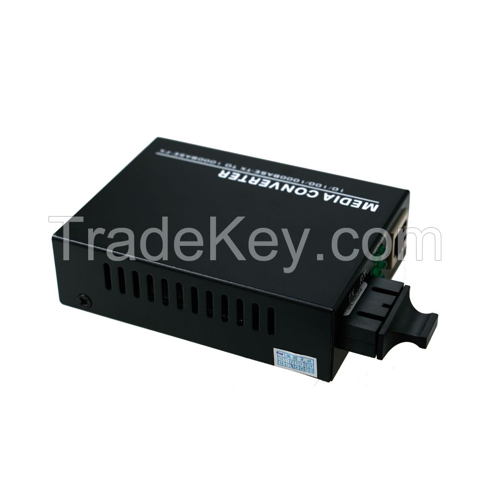 1 Piece 10/100/1000Mbps Fiber Optic Media Converter 10 Gigabit SFP port