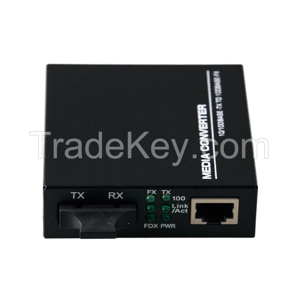 1 Piece 10/100/1000Mbps Fiber Optic Media Converter 10 Gigabit SFP port