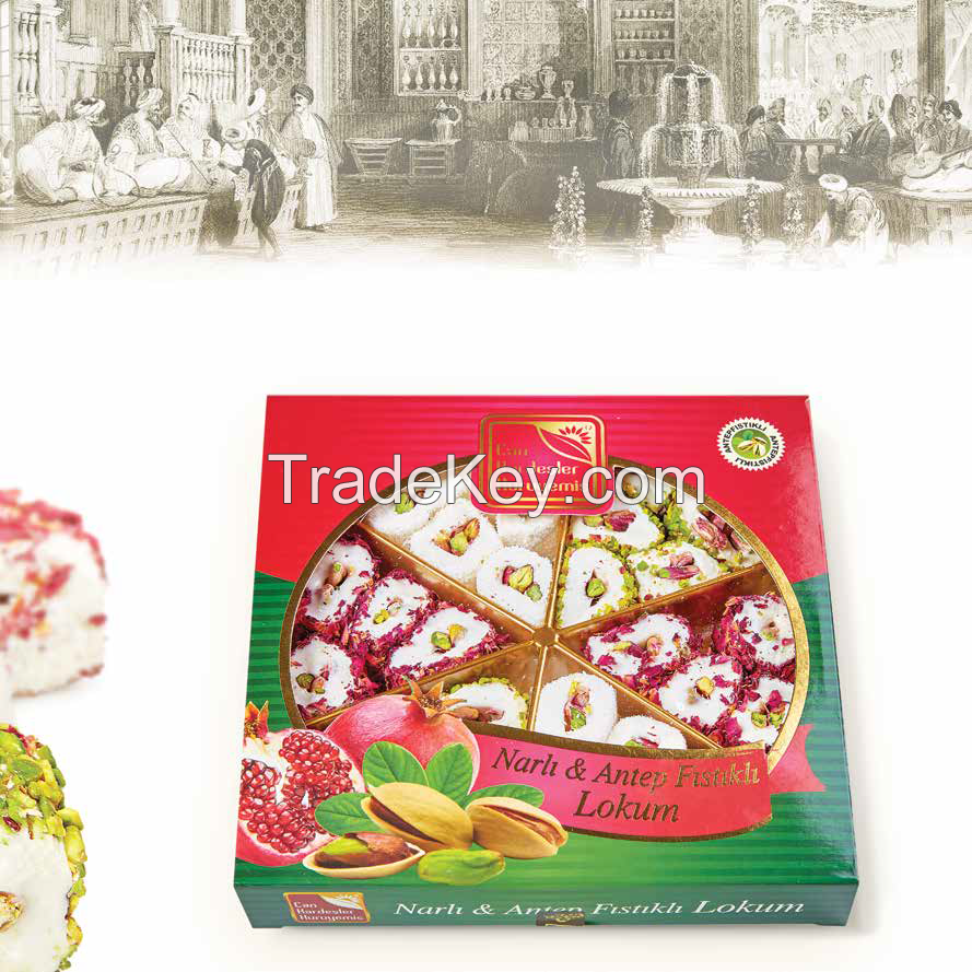 TURKISH DELIGHT WITH POMEGRANATE-PISTACHIO 