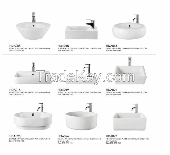 Washbasin with pedestal