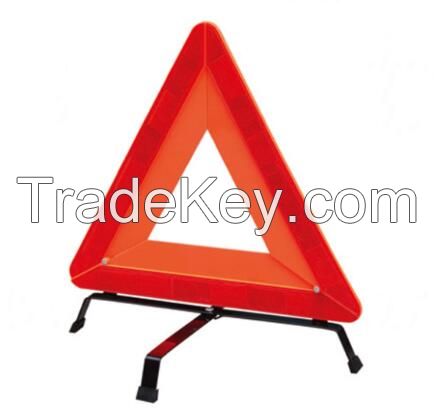 reflective road safety warning triangle
