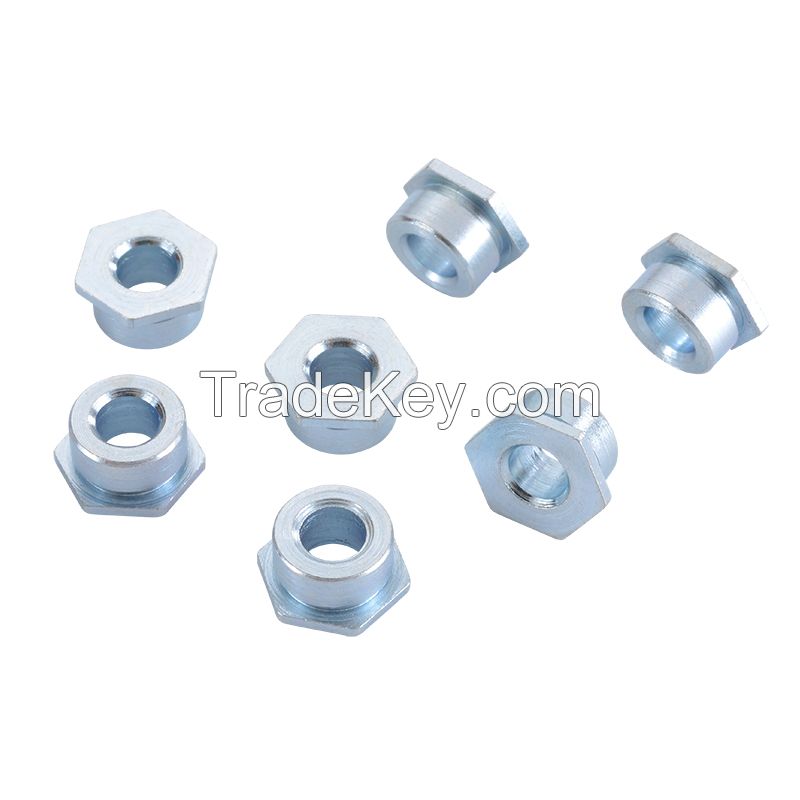 Steel Hex Flat Head Blind Rivet Nut with Blue Zinc plated