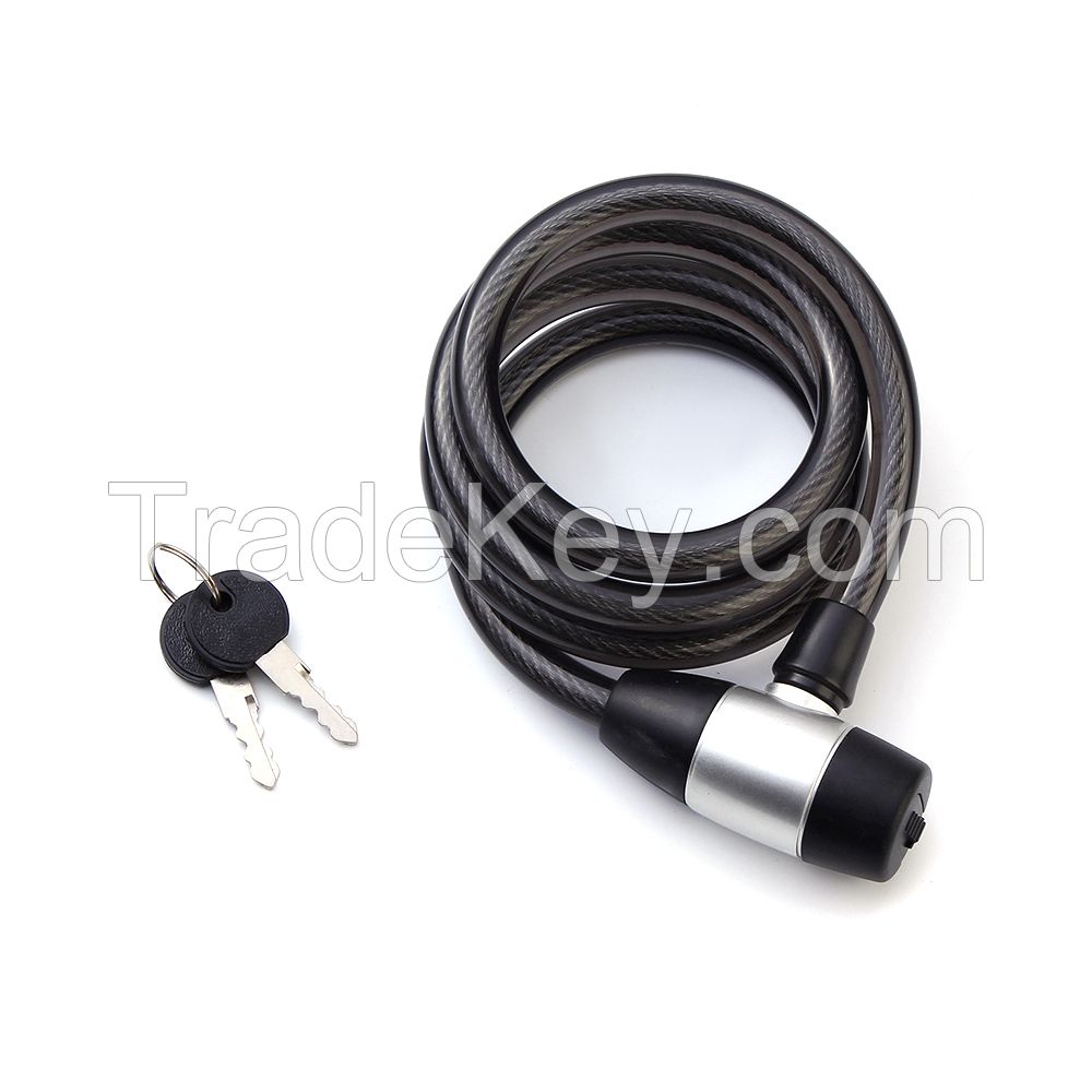 New style anti theft motorcycle security cable lock with two keys