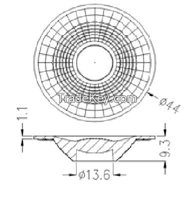 High power LED 2835/3030/ COB MR16 lens GSH 16174