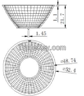 L1AR70 Lens + Reflector for spotlights GSH16002