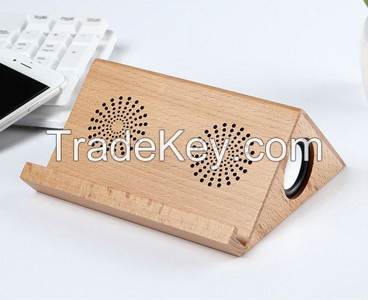 2017 new model wooden portable wireless bluetooth speaker