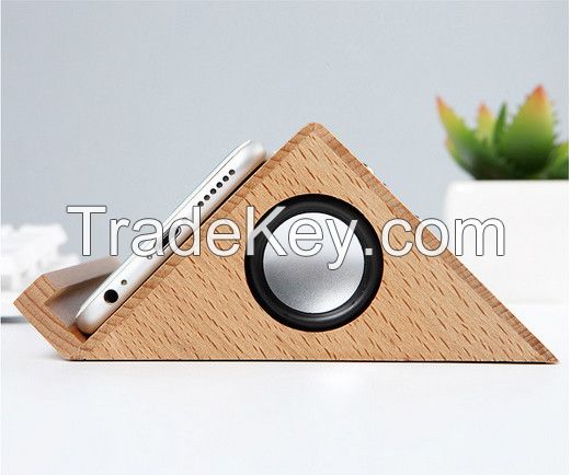 2017 new model wooden portable wireless bluetooth speaker 