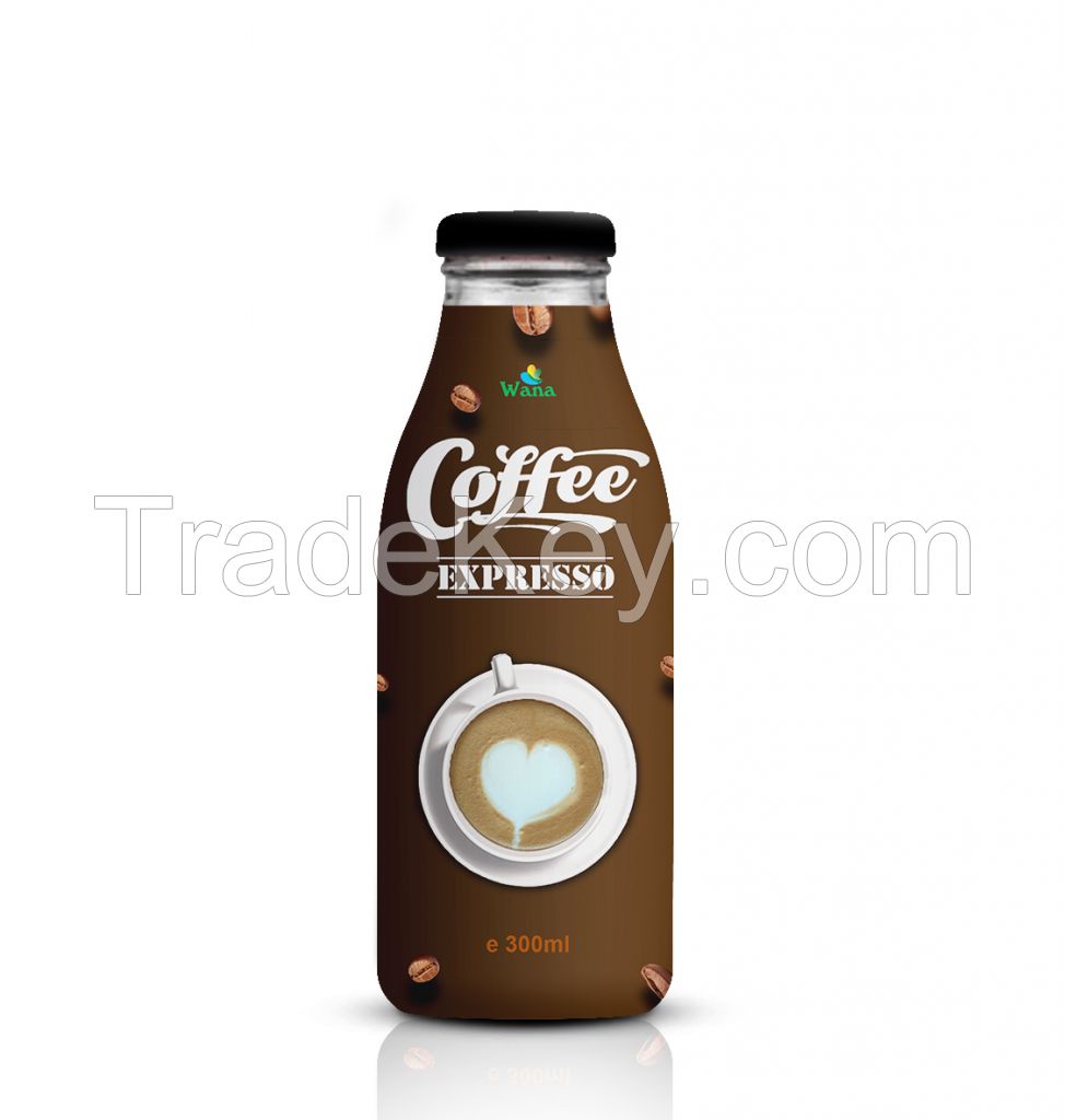 Wana Coffee Drink in 300ml Glass Bottle