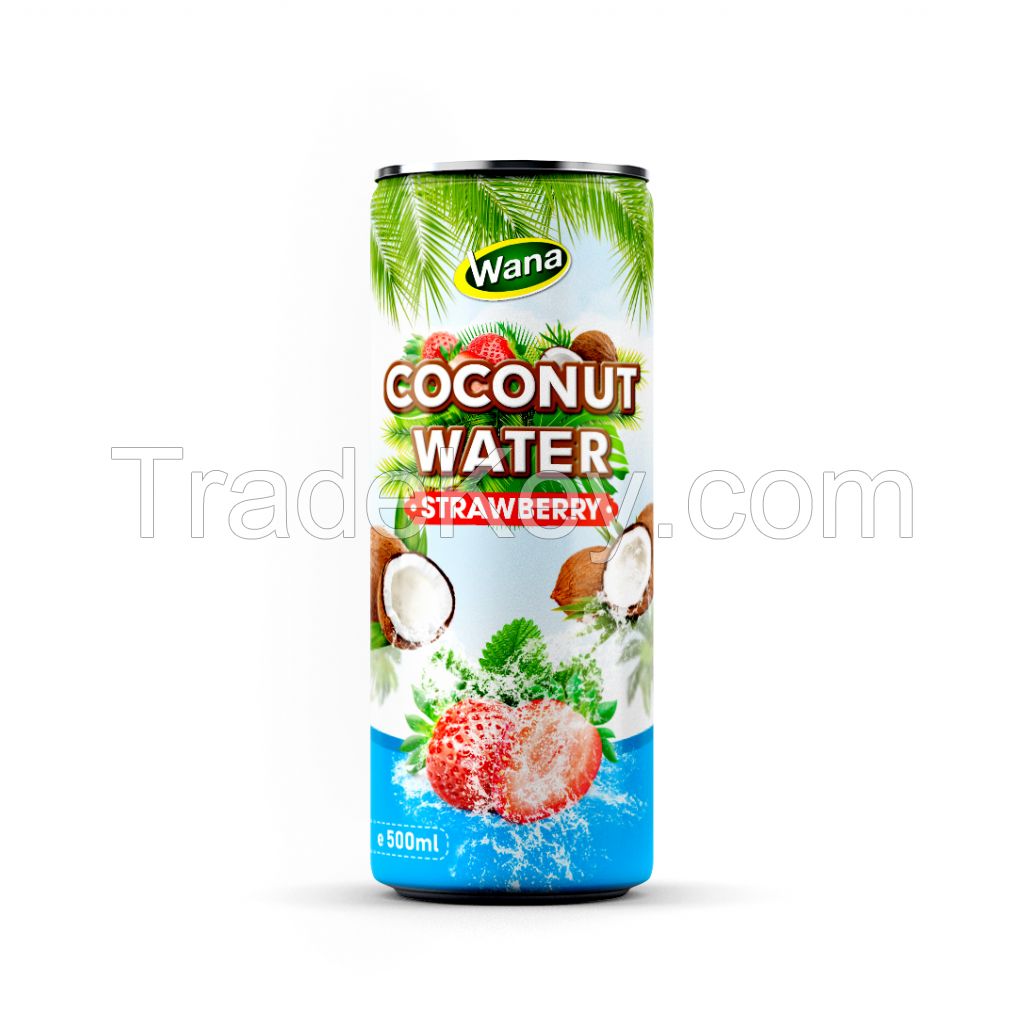 Coconut water Drink with Optional Flavor in 500ml Can