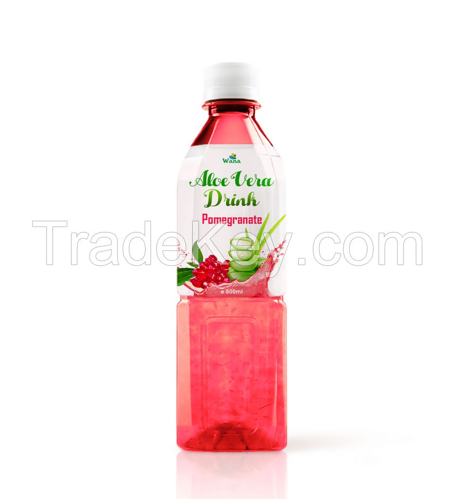 Aloe Vera Drink With Fruit Flavor in 500ml Bottle