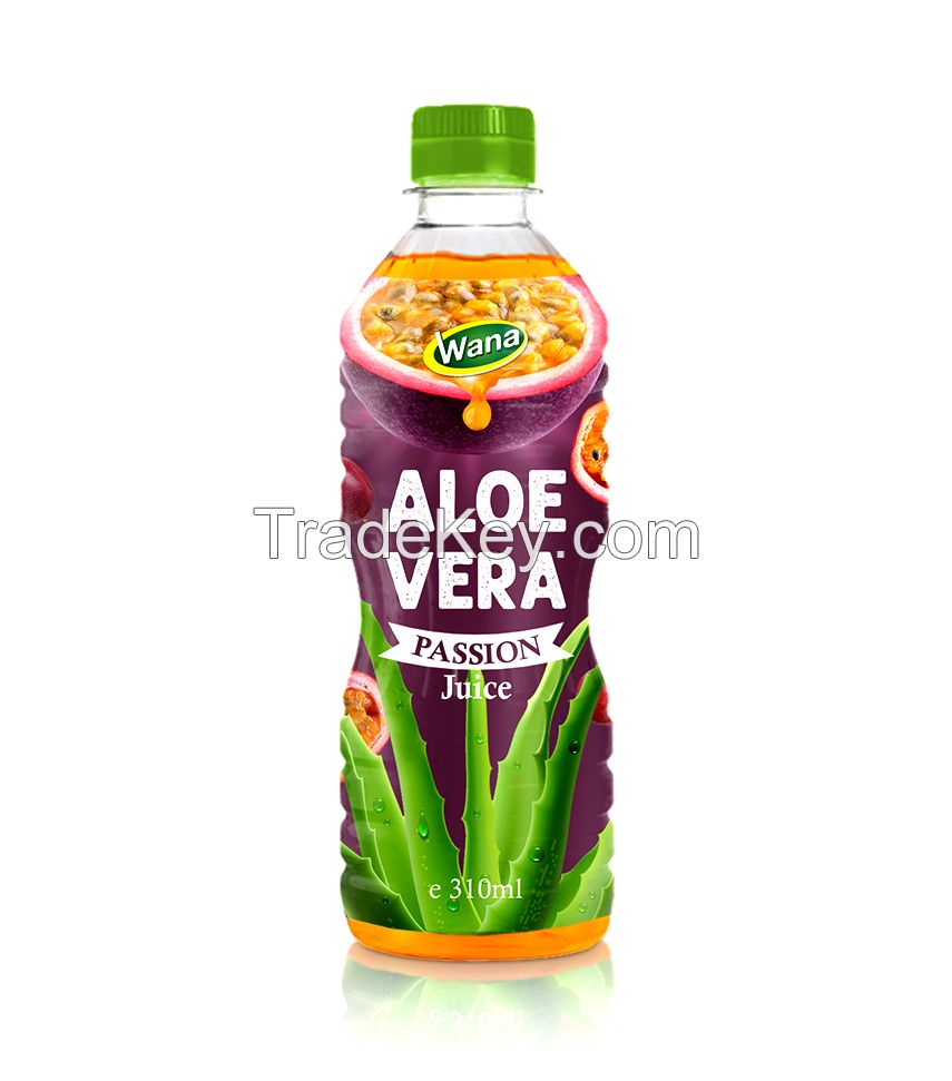 Aloe Vera Drink With Fruit Flavor in 310ml Bottle