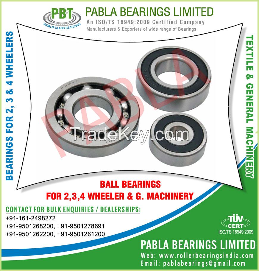 2 wheeler bearings manufacturers in India