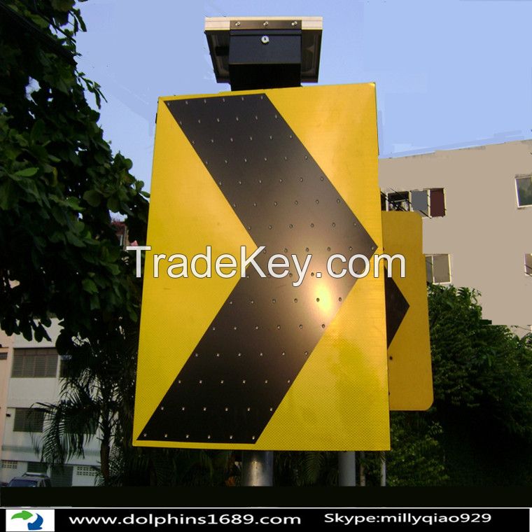 Solar square traffic sign