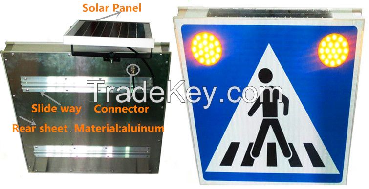 Solar traffic sign