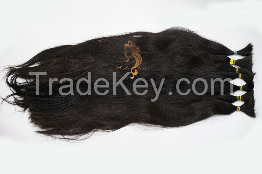 Single Drawn Bulk Hair_65cm_Wavy_Natural Virgin Brazilian Hair