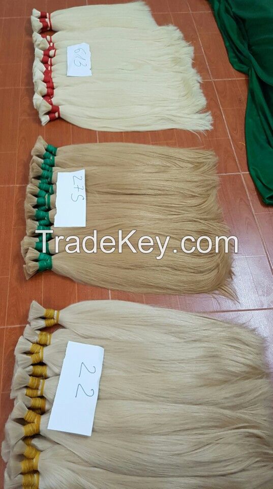Blonde Bulk Hair_70cm_#22 #613 #60_Natural Virgin Brazilian Hair