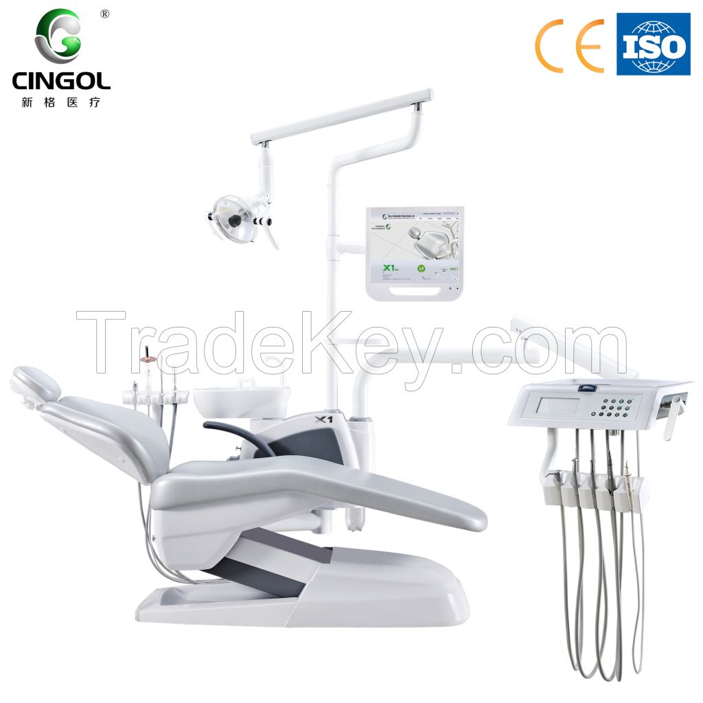 Humanized dental unit X1 compliant with CE ISO and LED sensor light 