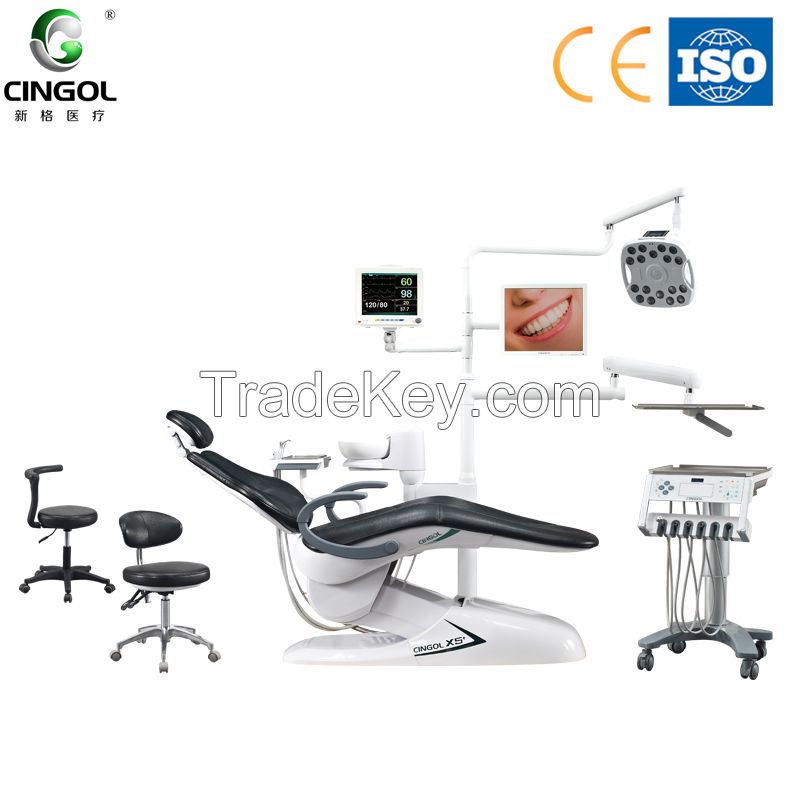  Implant dental chair with touch control panel instrument tray 